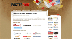 Desktop Screenshot of posterzone.de