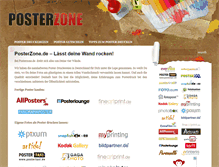 Tablet Screenshot of posterzone.de